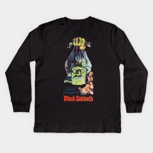 Mario Bava Black Movie Poster Kids Long Sleeve T-Shirt